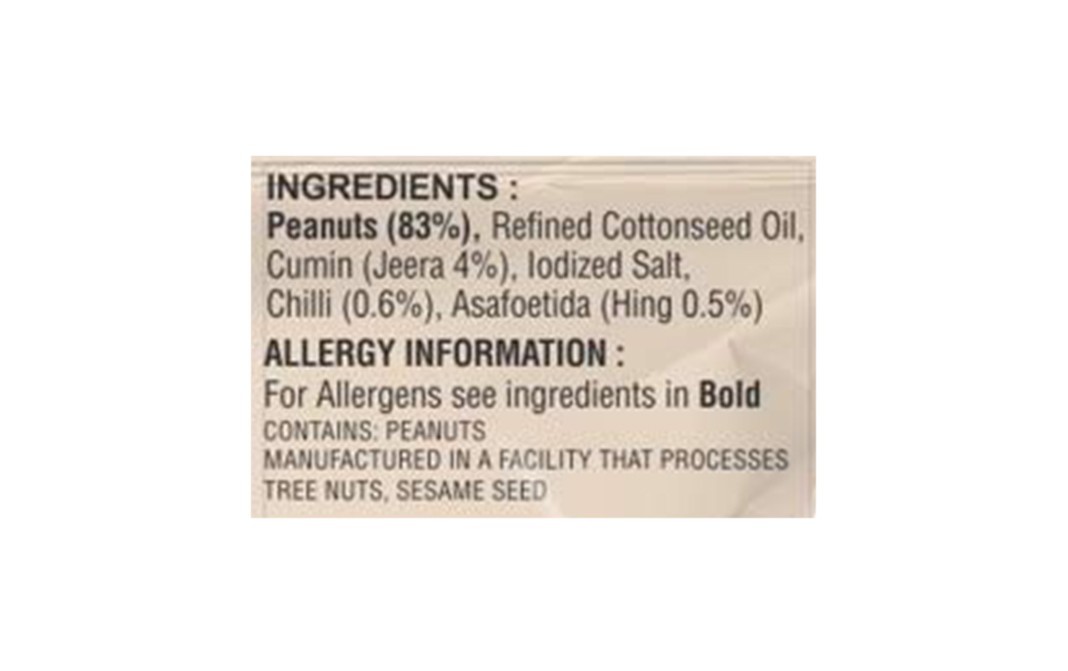 Jabsons Roasted Peanuts Hing Jeera    Pack  140 grams